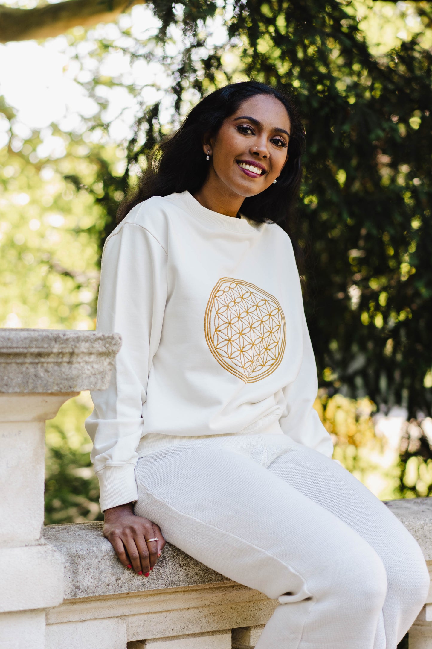 Flower of Life Unisex Sweatshirt in Organic Cotton