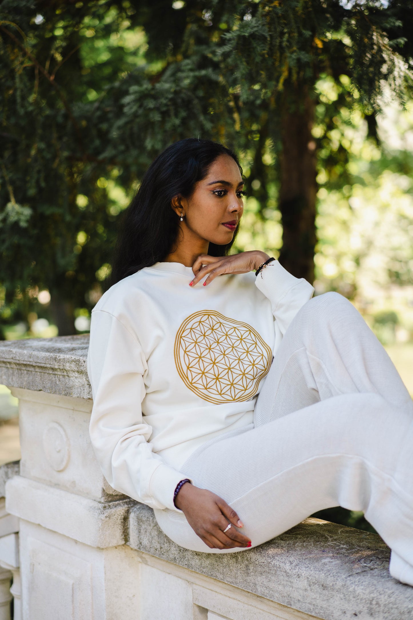 Flower of Life Unisex Sweatshirt in Organic Cotton