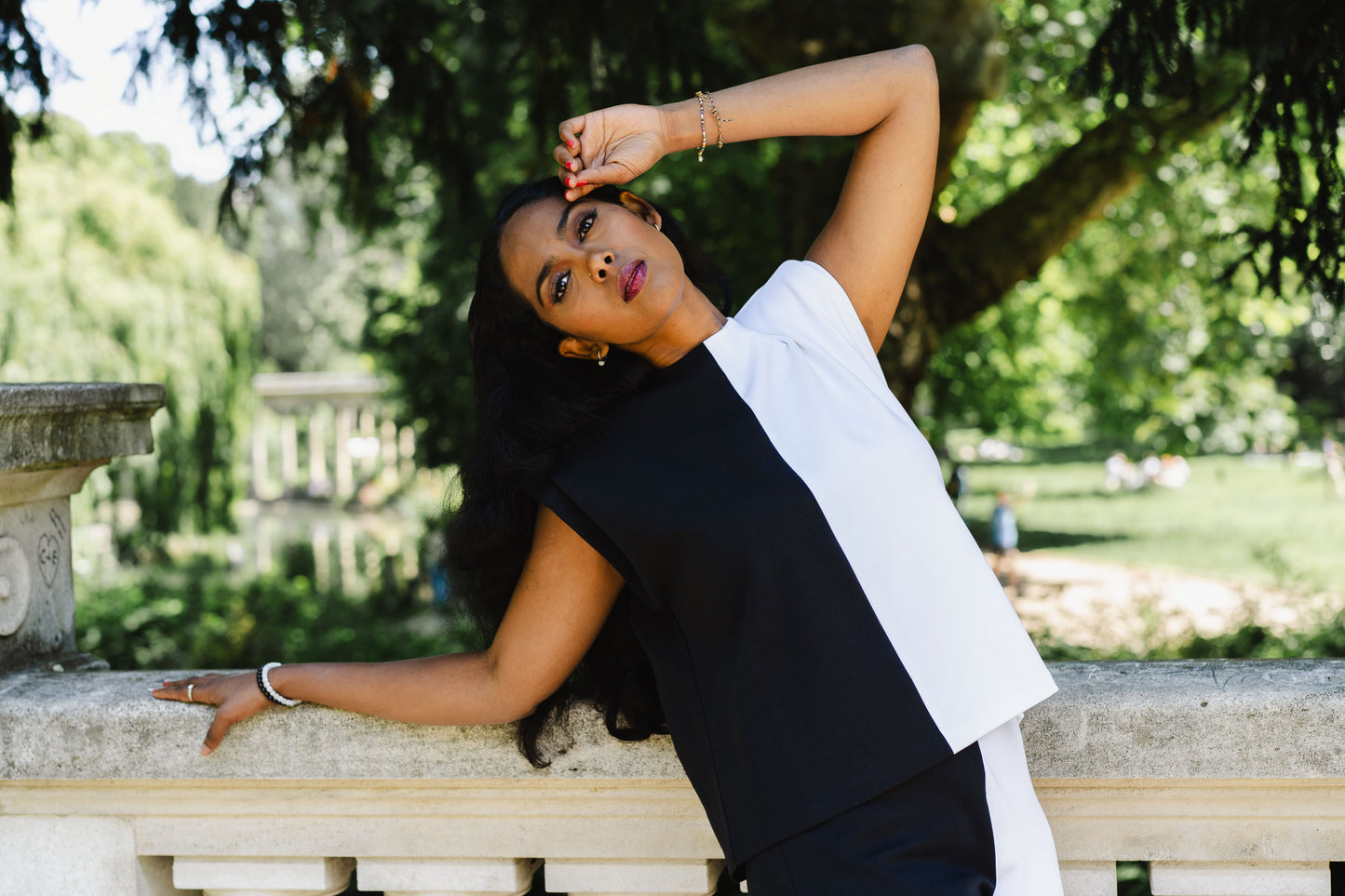 Yin & Yang Top in Organic Cotton