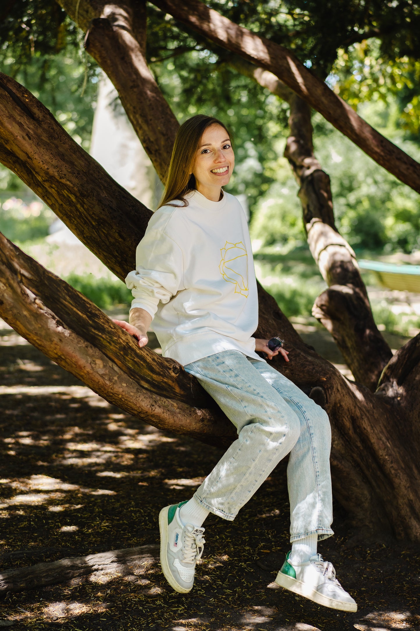 Solar Plexus Chakra Unisex Sweatshirt in Organic Cotton