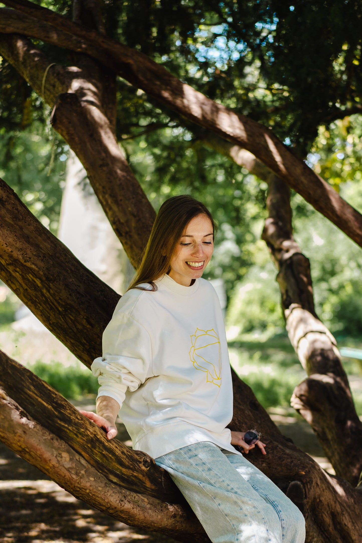 Solar Plexus Chakra Unisex Sweatshirt in Organic Cotton
