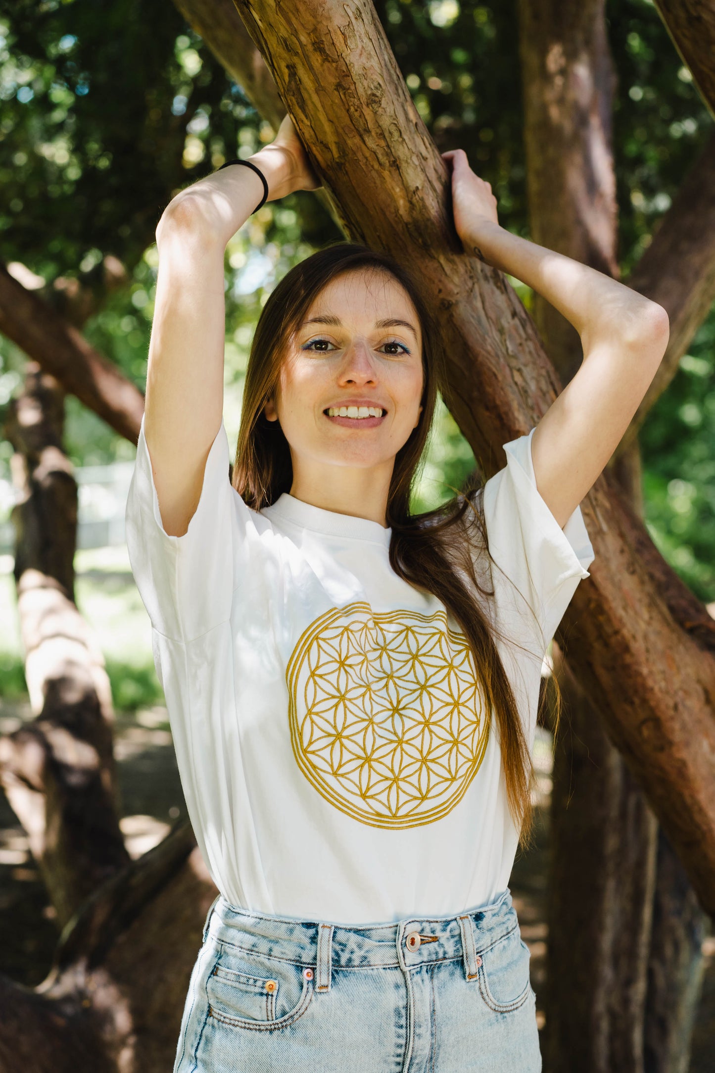 Flower of Life Unisex T-shirt in Organic Cotton