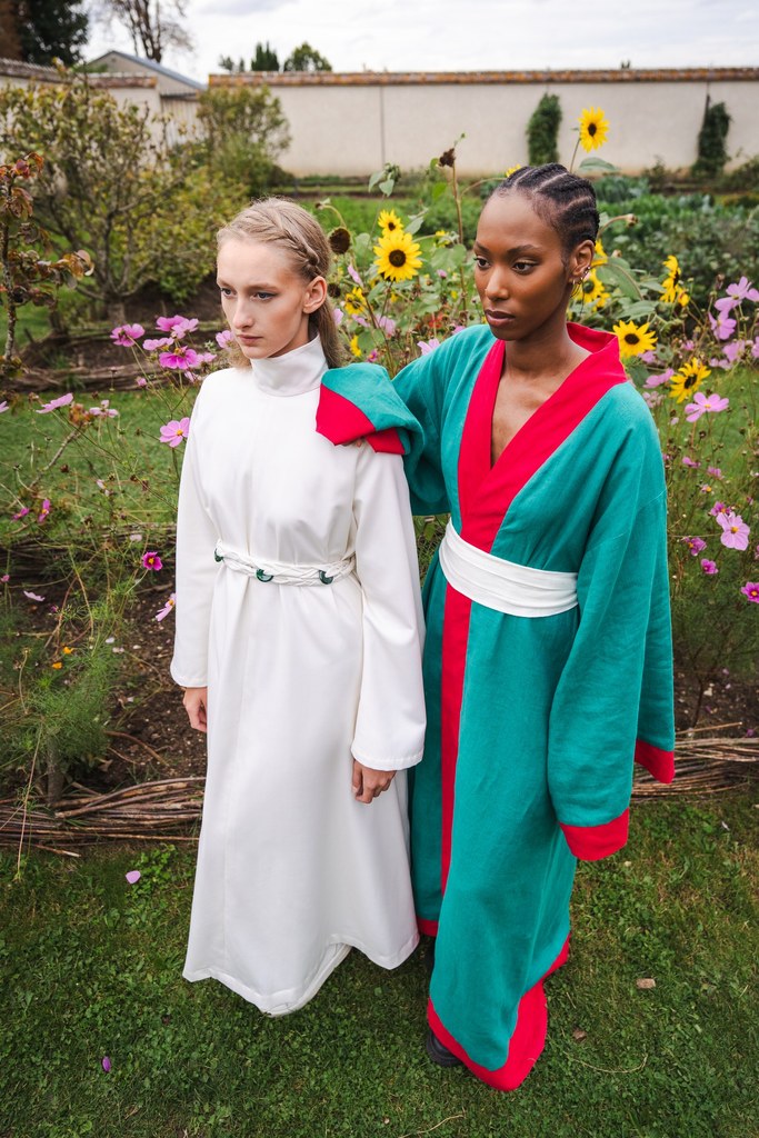 Emerald Land Linen Kimono
