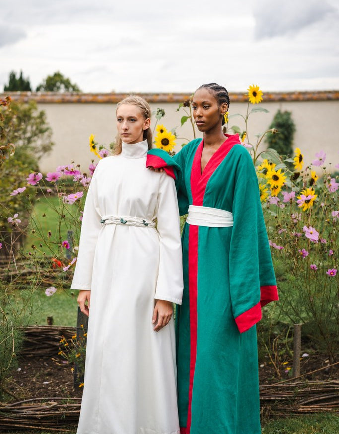 Emerald Land Linen Kimono