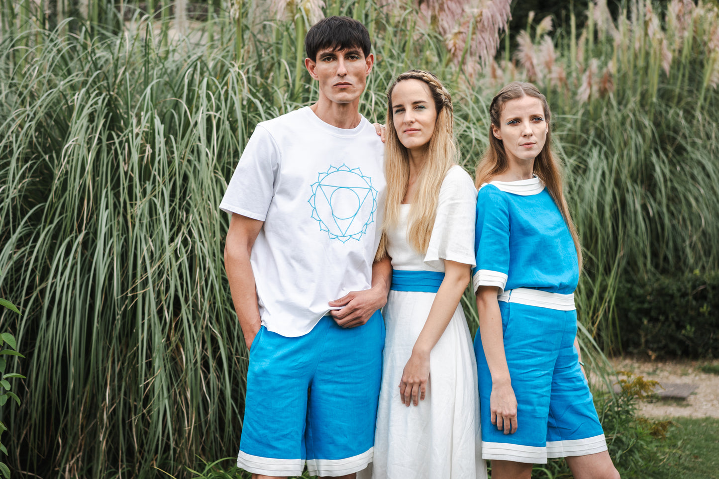 Eau Divine Long Linen Dress