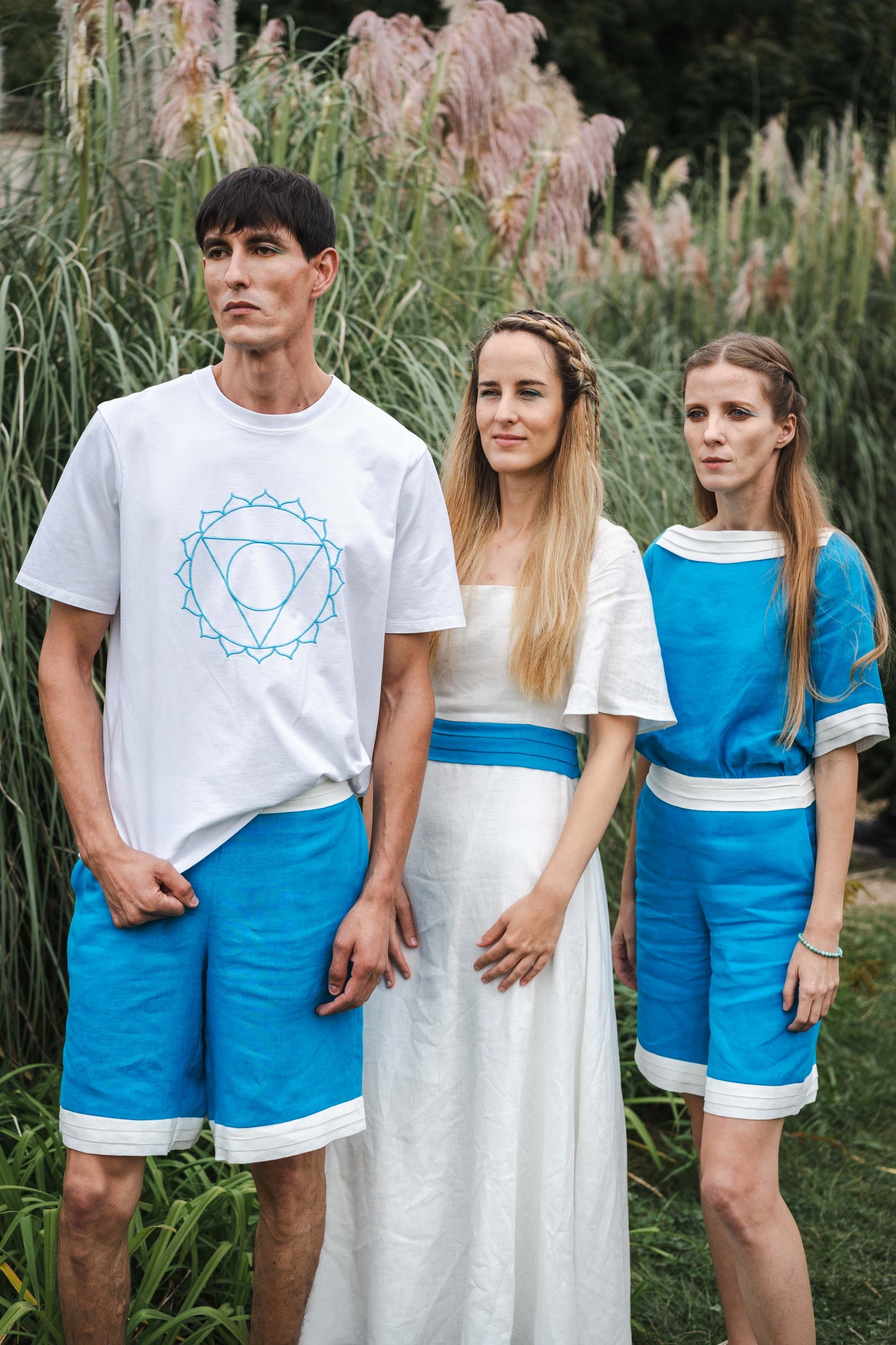 Eau Divine Unisex Linen Shorts