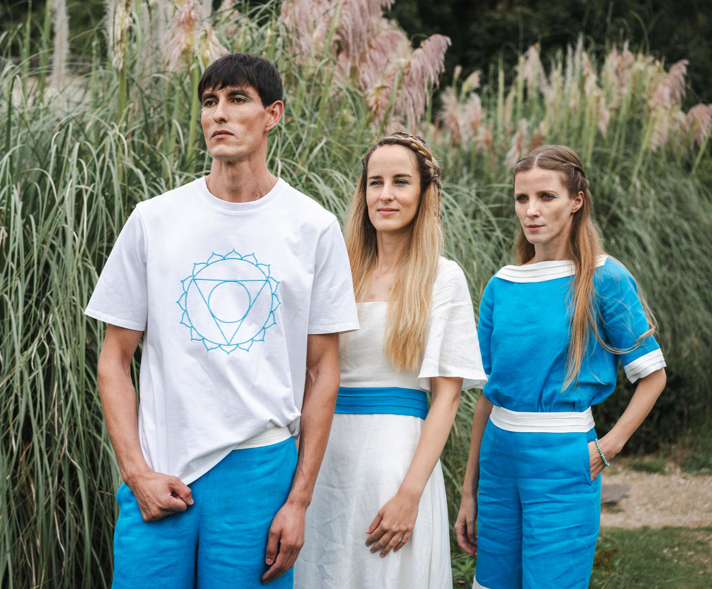 Eau Divine Unisex Linen Shorts