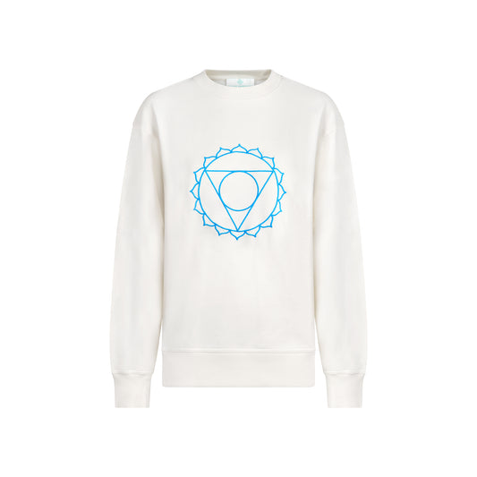 Sweat Unisex Chakra de la Gorge en Coton Bio