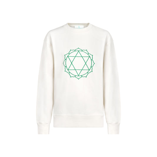 Sweat Unisex Chakra du Coeur en Coton Bio