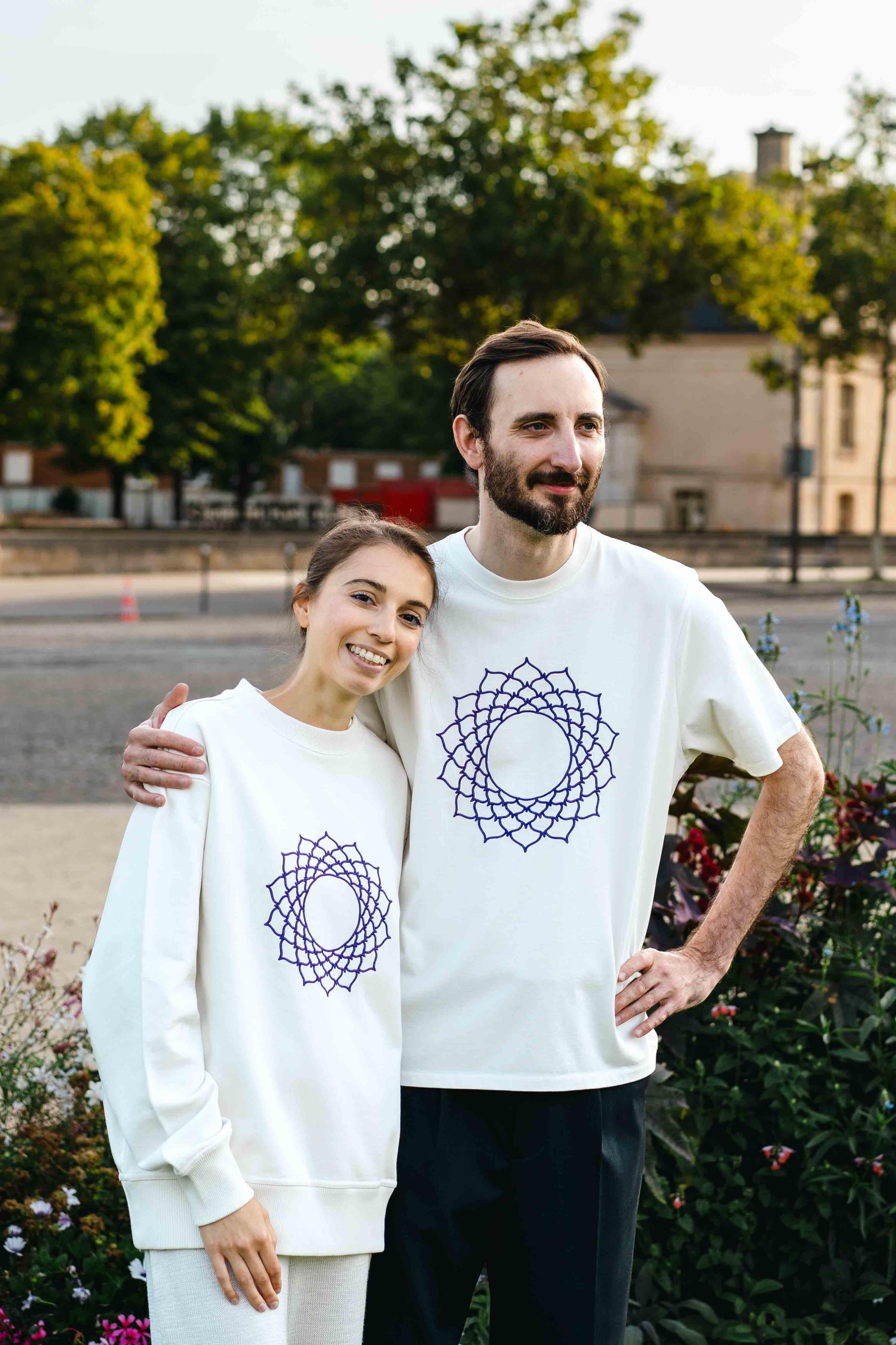 Tee-shirt Unisex Chakra Coronal en Coton Bio - Divine Harmonie