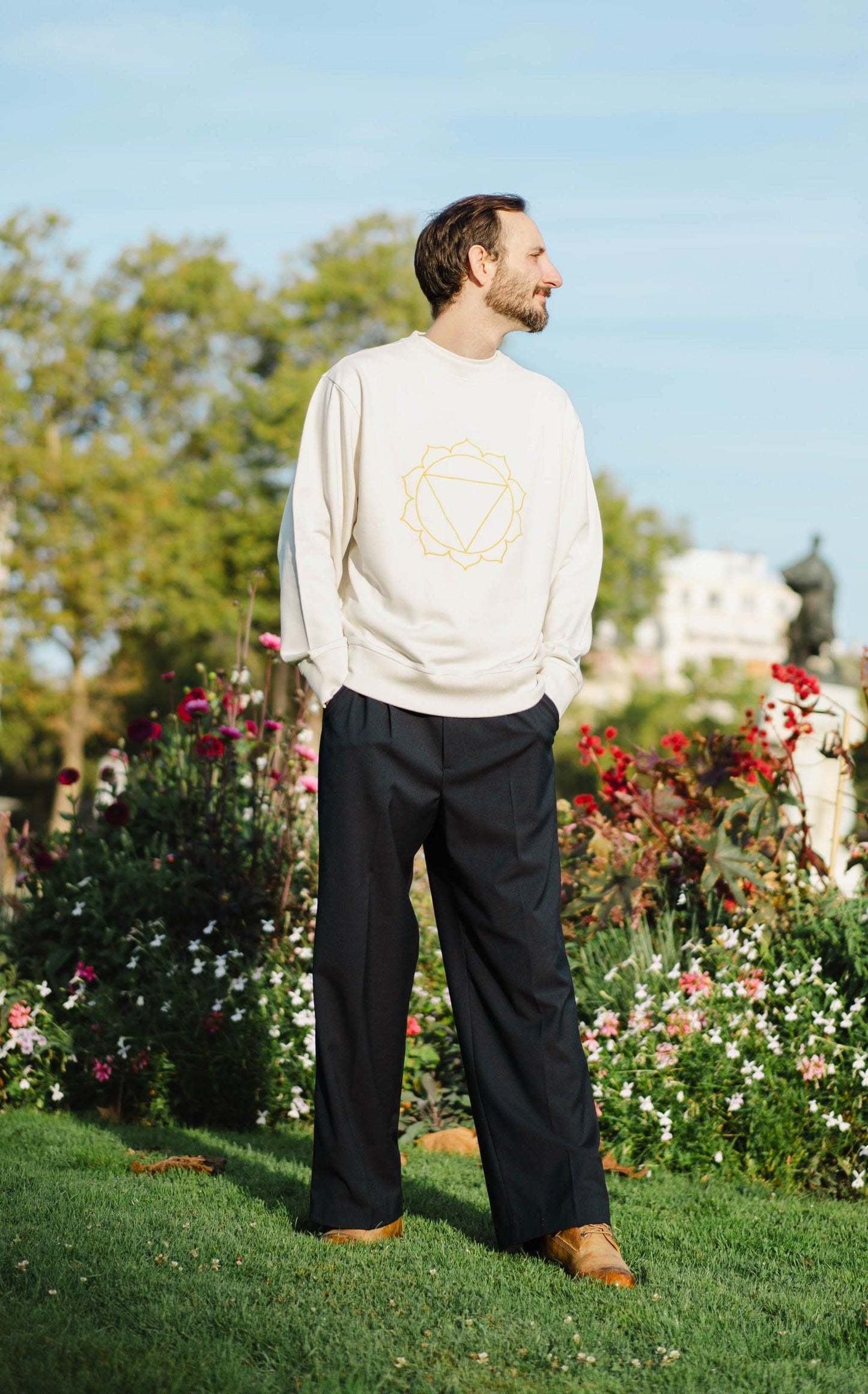 Sweat Unisex Chakra du Plexus Solaire en Coton Bio - Divine Harmonie