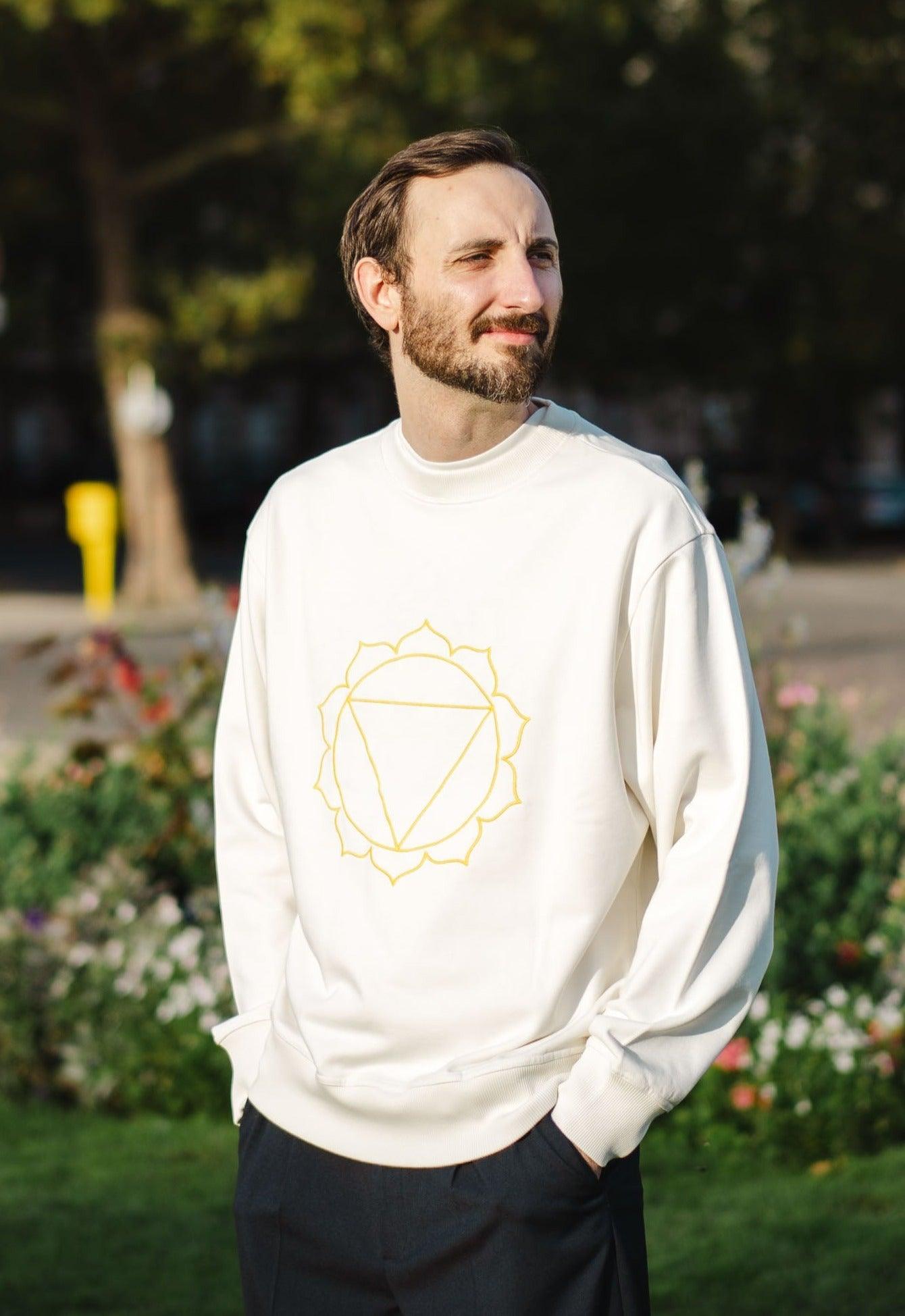 Sweat Unisex Chakra du Plexus Solaire en Coton Bio - Divine Harmonie