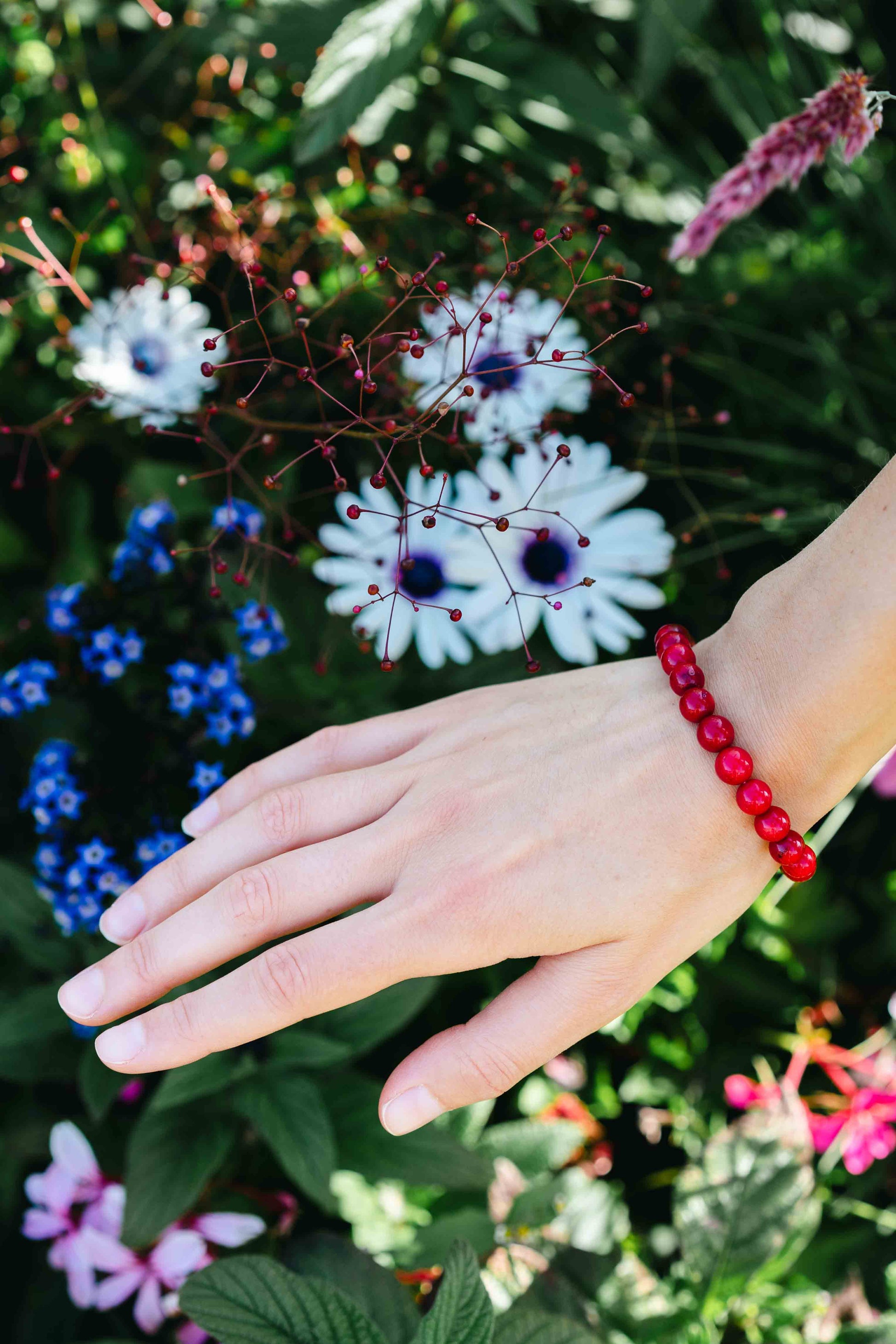 Bracelet Chakra Racine en Corail - Divine Harmonie