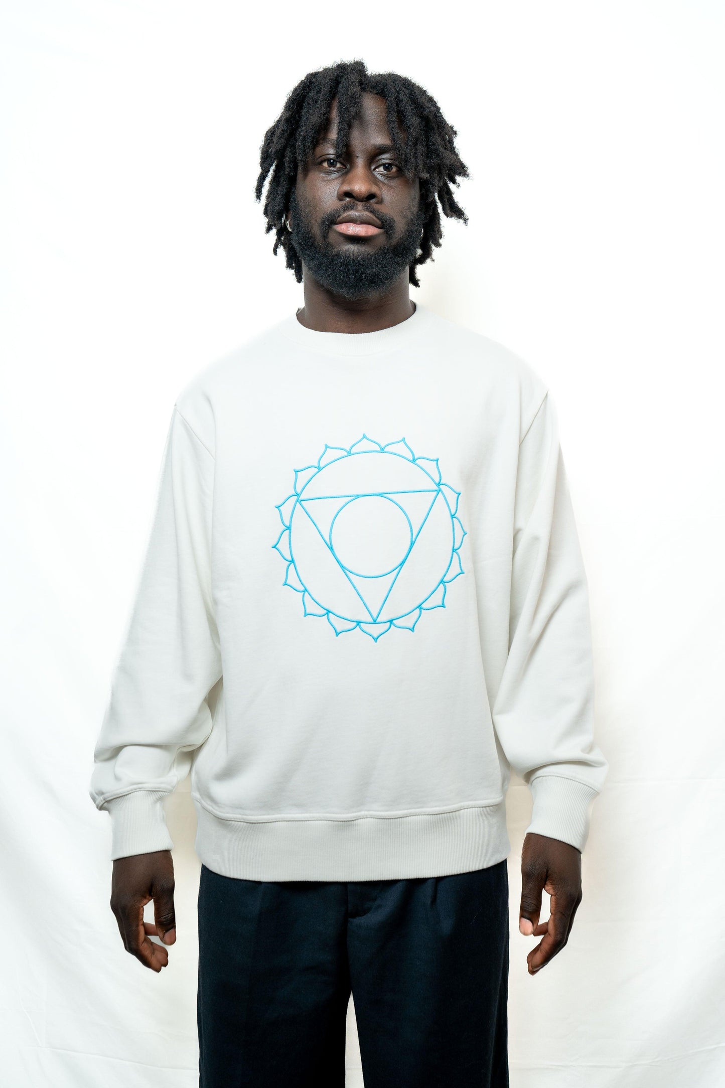 Sweat Unisex Chakra de la Gorge en Coton Bio - Divine Harmonie