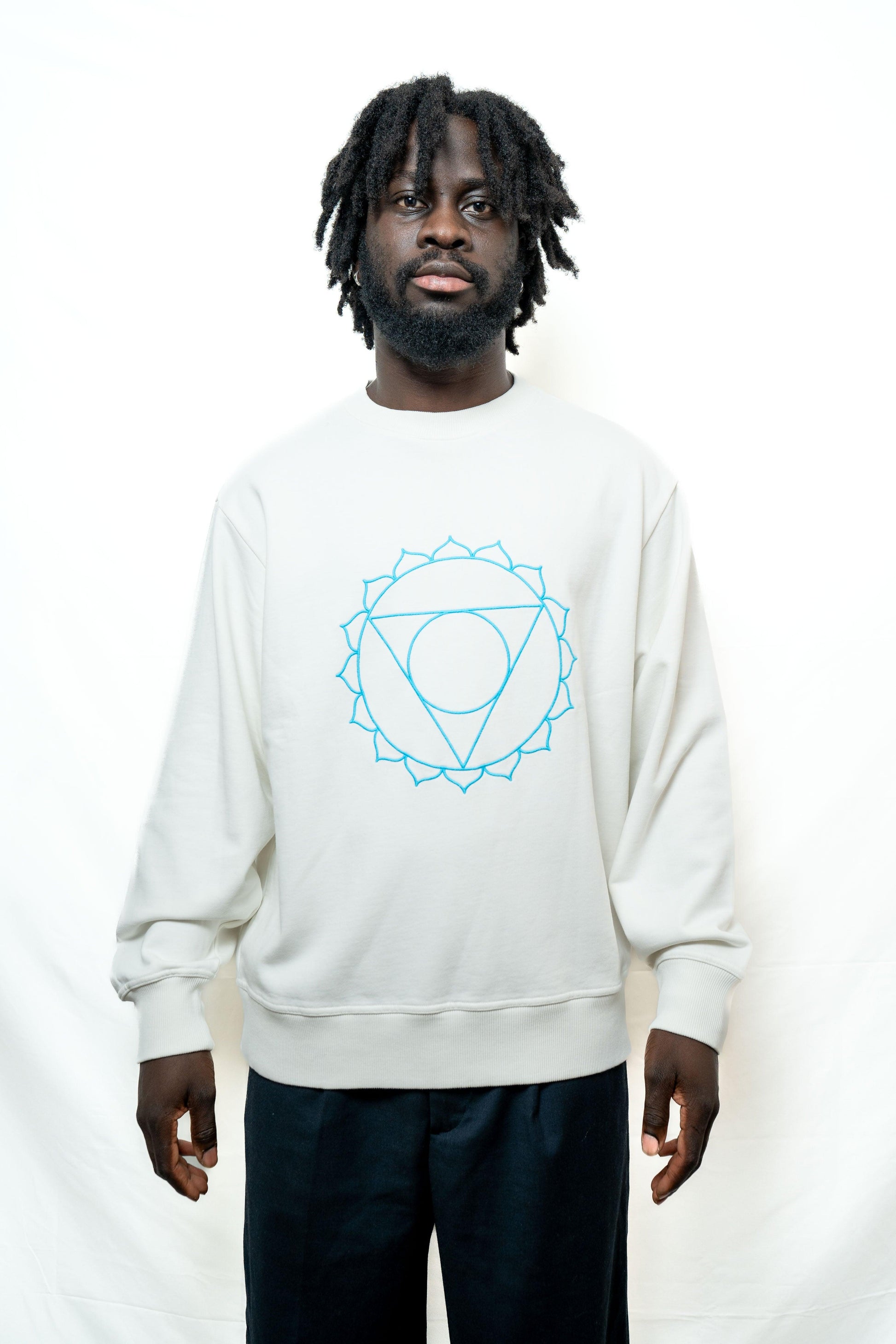 Sweat Unisex Chakra de la Gorge en Coton Bio - Divine Harmonie