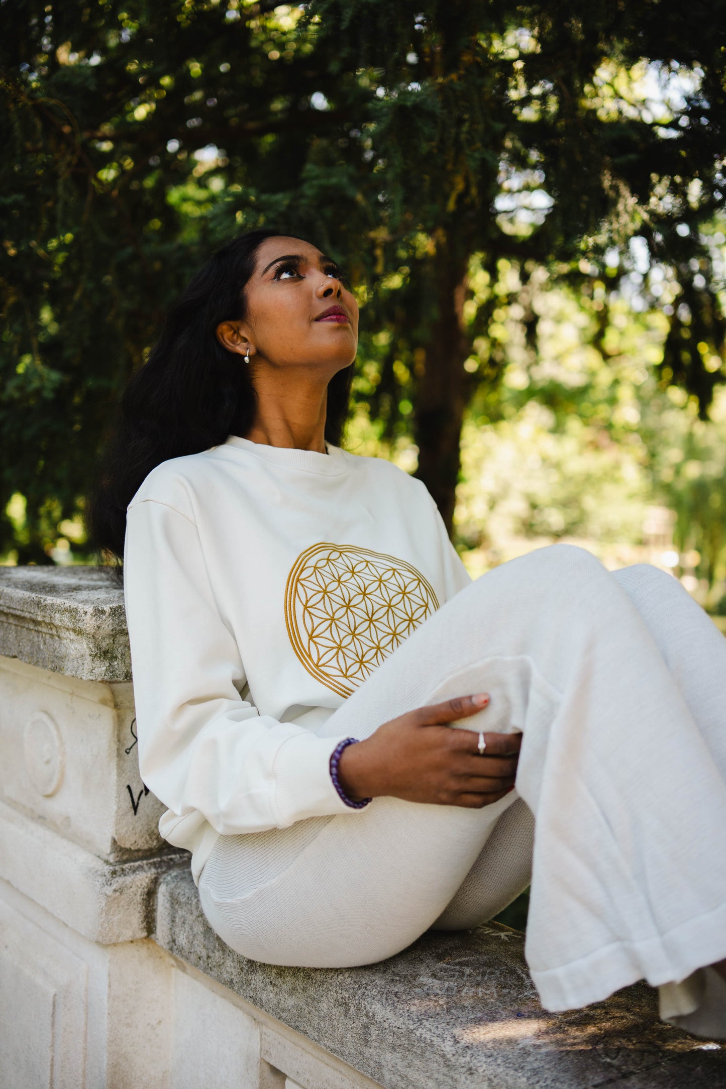 Flower of Life Unisex Sweatshirt in Organic Cotton