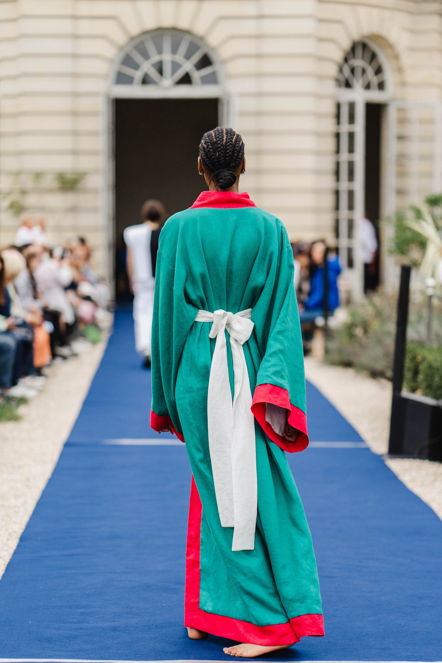 Emerald Land Linen Kimono