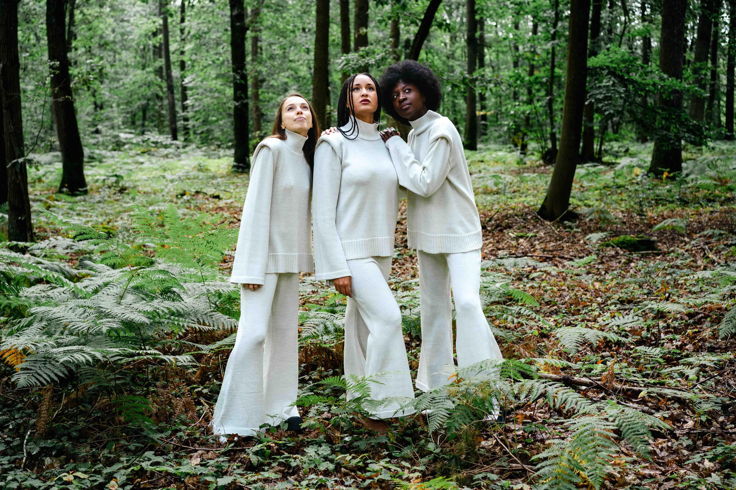 Pantalon en Laine Blanc - Divine Harmonie