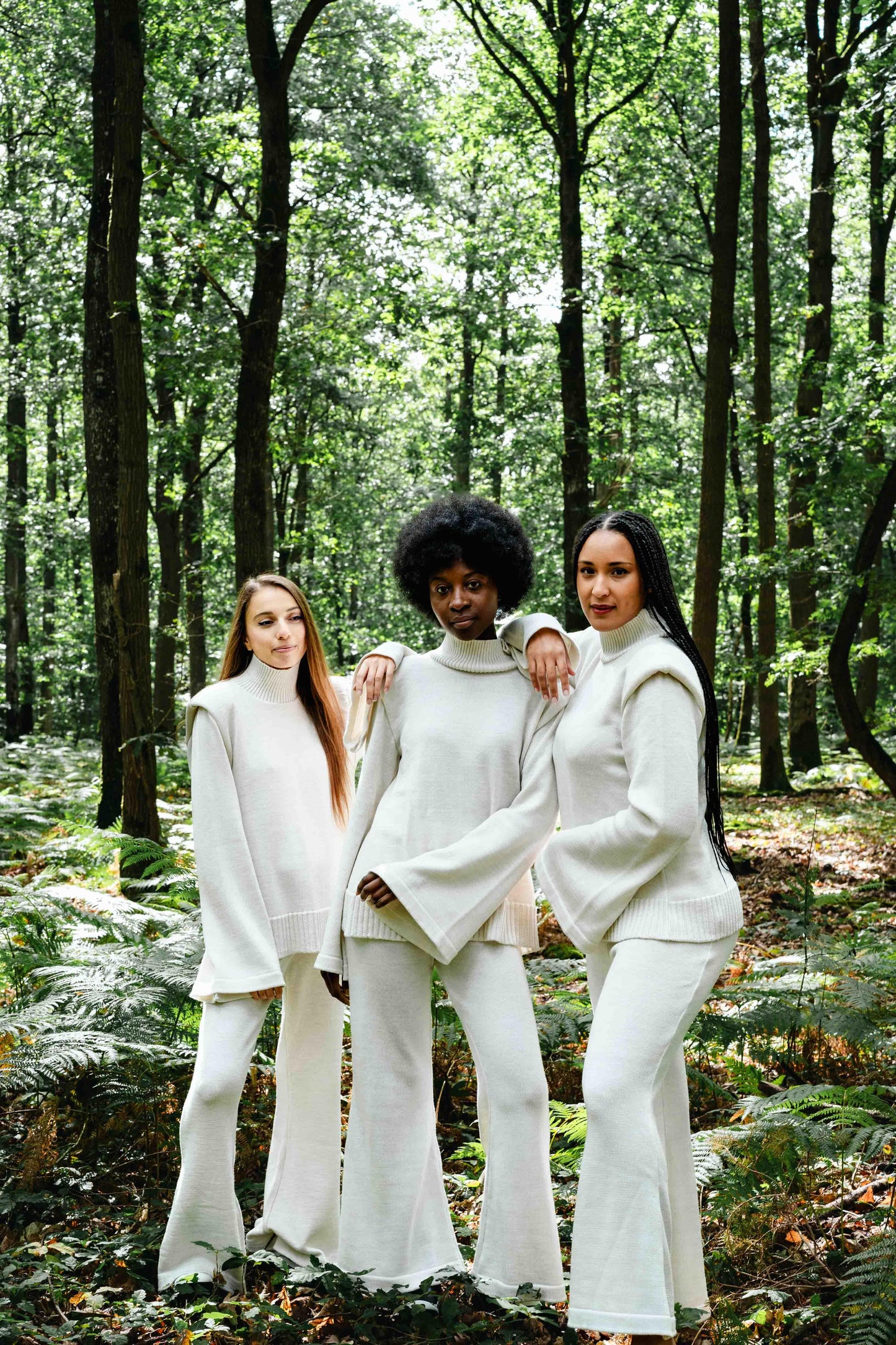 Pantalon en Laine Blanc - Divine Harmonie