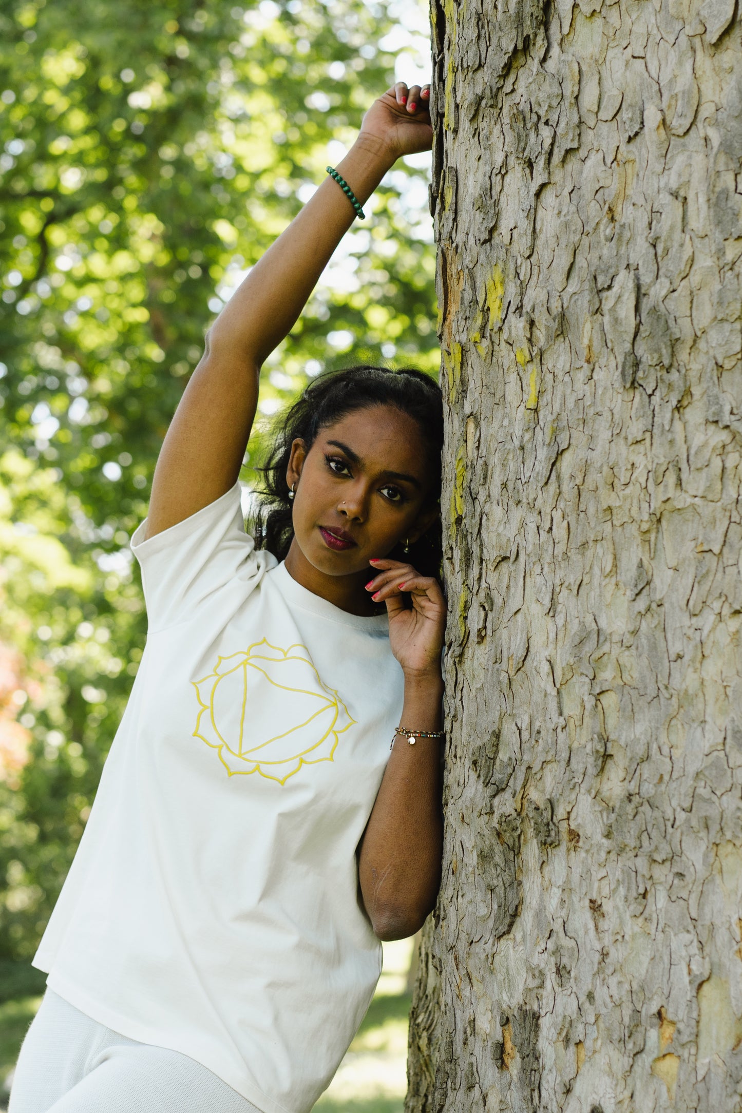 Tee-shirt Unisex Chakra du Plexus Solaire en Coton Bio