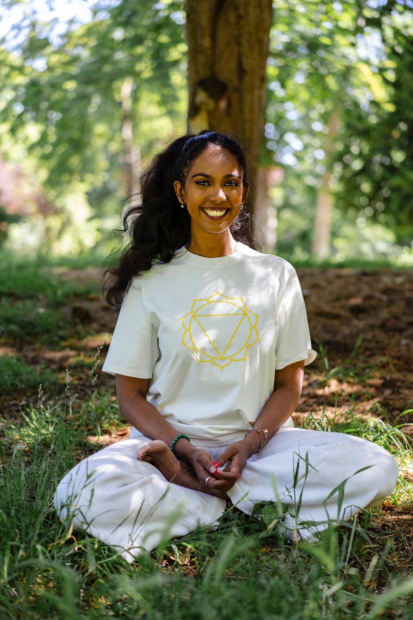 Tee-shirt Unisex Chakra du Plexus Solaire en Coton Bio