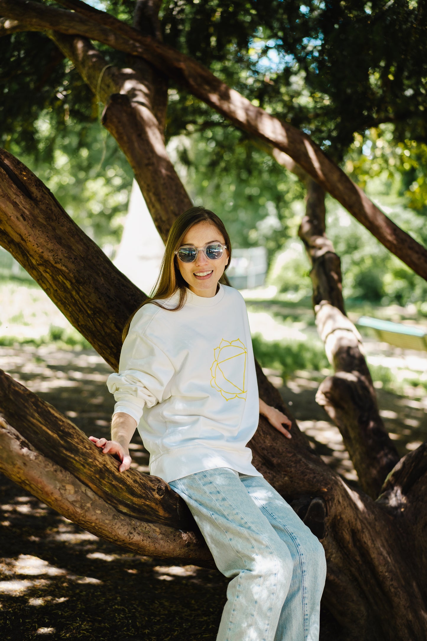 Solar Plexus Chakra Unisex Sweatshirt in Organic Cotton