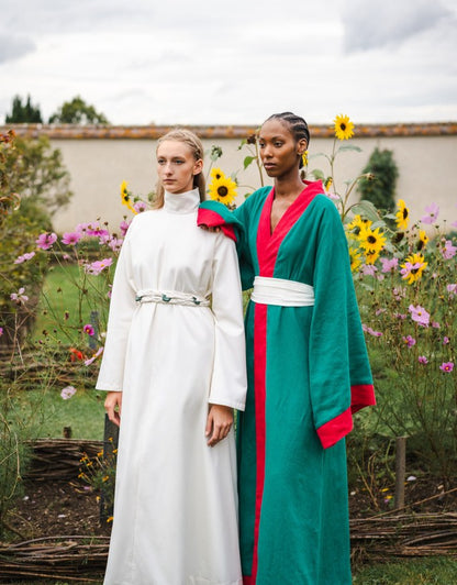 Emerald Land Linen Kimono