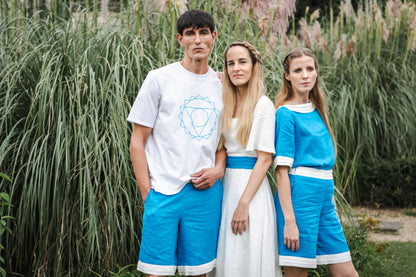Eau Divine Long Linen Dress