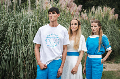 Eau Divine Long Linen Dress