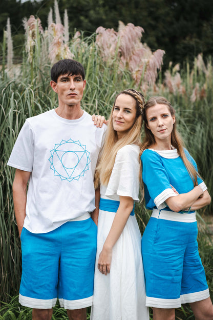 Eau Divine Unisex Linen Shorts