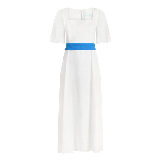 Eau Divine Long Linen Dress
