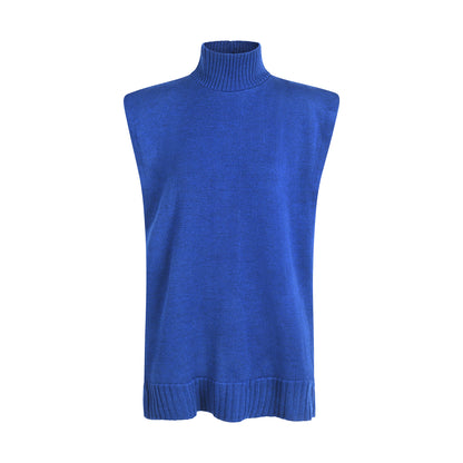 3rd Eye Chakra Unisex Sleeveless Sweater in Merino Wool