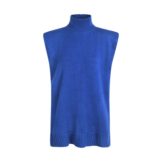 3rd Eye Chakra Unisex Sleeveless Sweater in Merino Wool