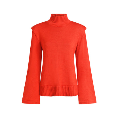 Root Chakra Turtleneck Sweater in Merino Wool 