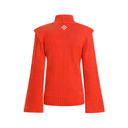 Root Chakra Turtleneck Sweater in Merino Wool 