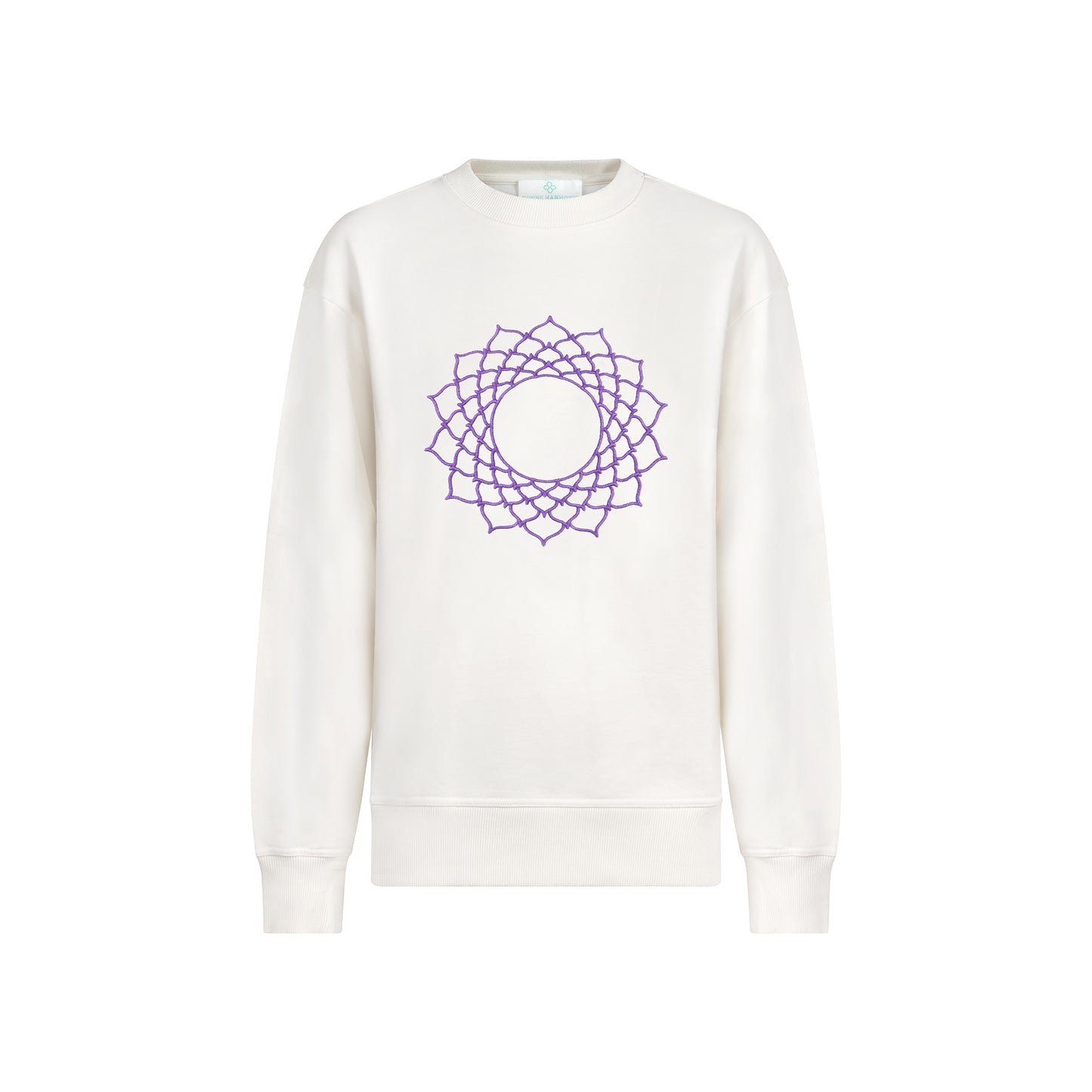 Crown Chakra Unisex Sweatshirt in Organic Cotton 