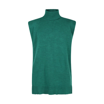 Pull Chasuble Sans Manches Unisex Chakra du Coeur en Laine Mérinos
