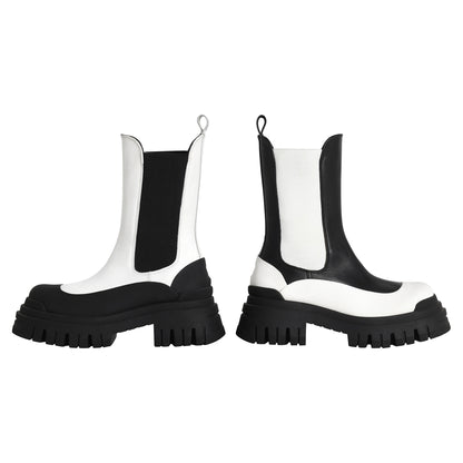 Yin & Yang Chelsea Boots in Leather 