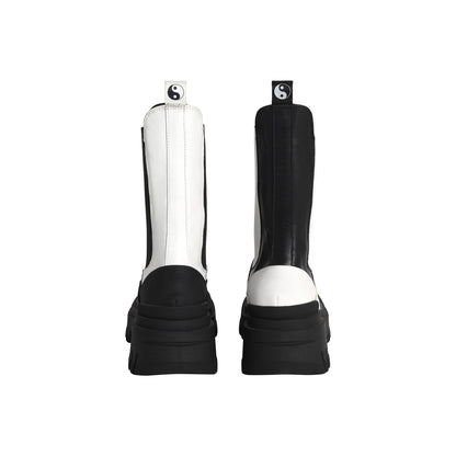 Yin & Yang Chelsea Boots in Leather 