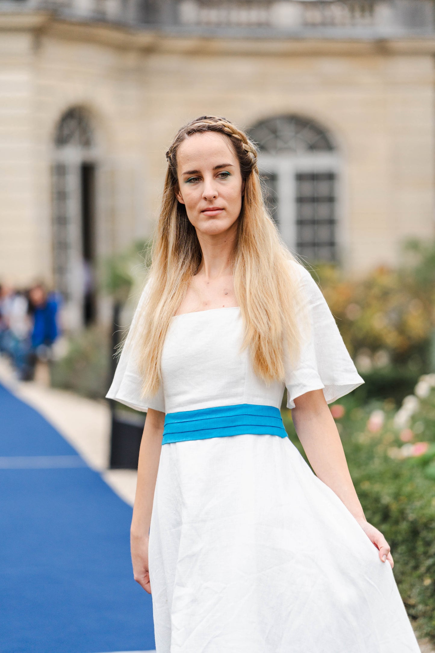 Eau Divine Long Linen Dress