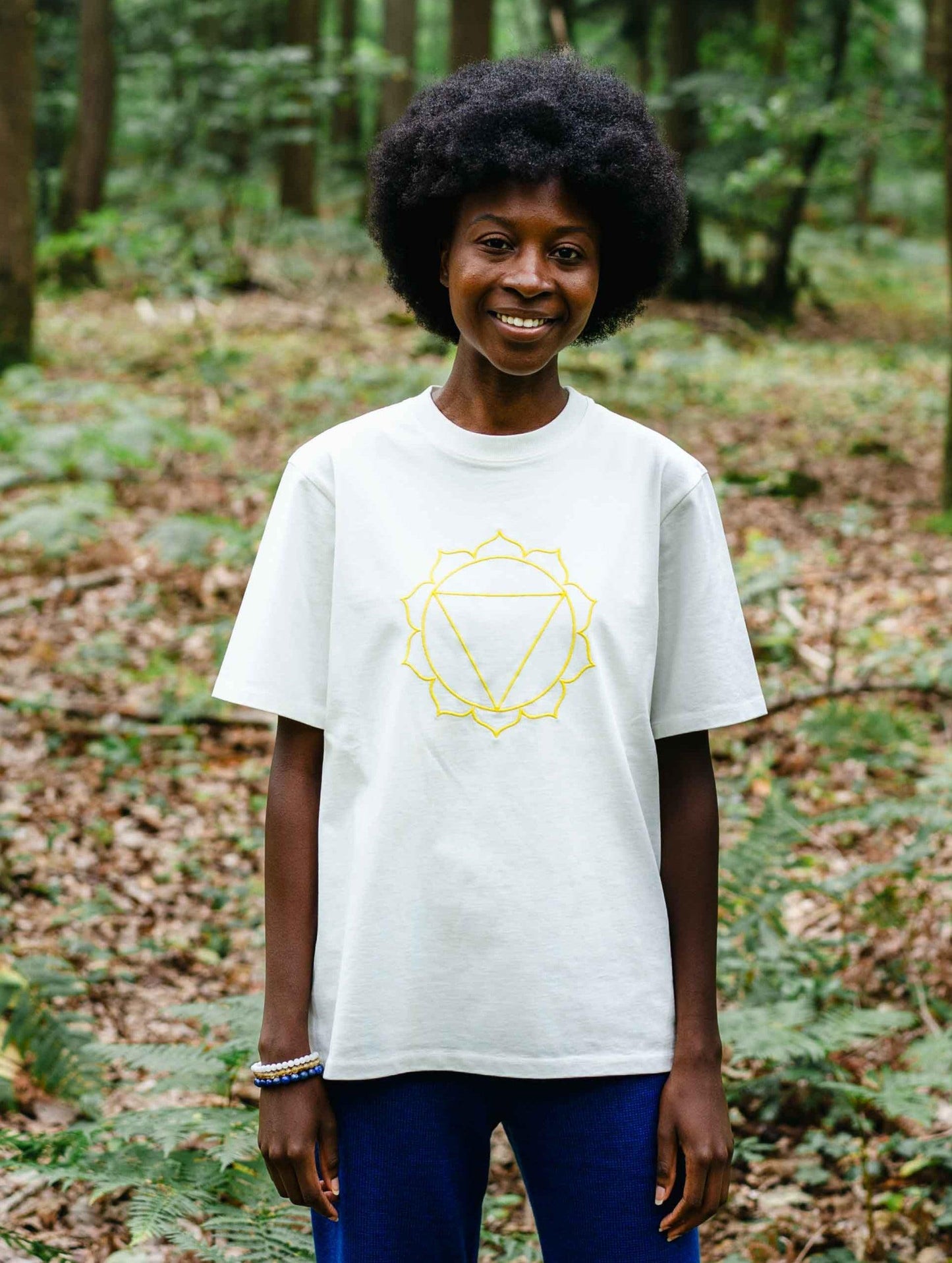 Tee-shirt Unisex Chakra du Plexus Solaire en Coton Bio