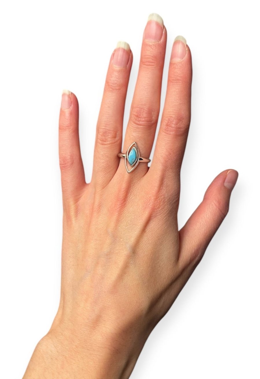 925 Silver Turquoise Ring