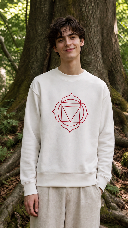 Sweat Unisex Chakra Racine en Coton Bio