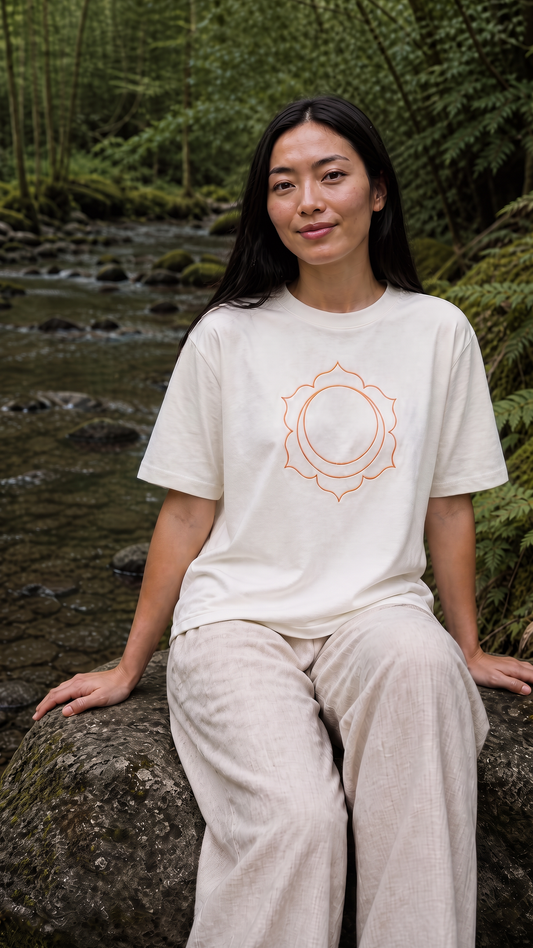 Tee-shirt Unisex Chakra Sacré en Coton Bio