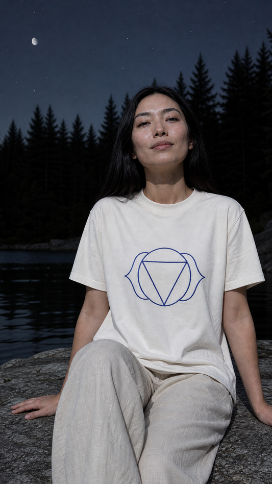 Tee-shirt Unisex Chakra du 3ème Oeil en Coton Bio